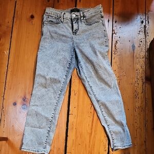 Banana Republic Acid Washed Ankle Cropped Jeans